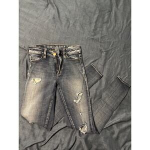 American Eagle Hi-Rise Jeggings Distressed Women's Size 0 Regular